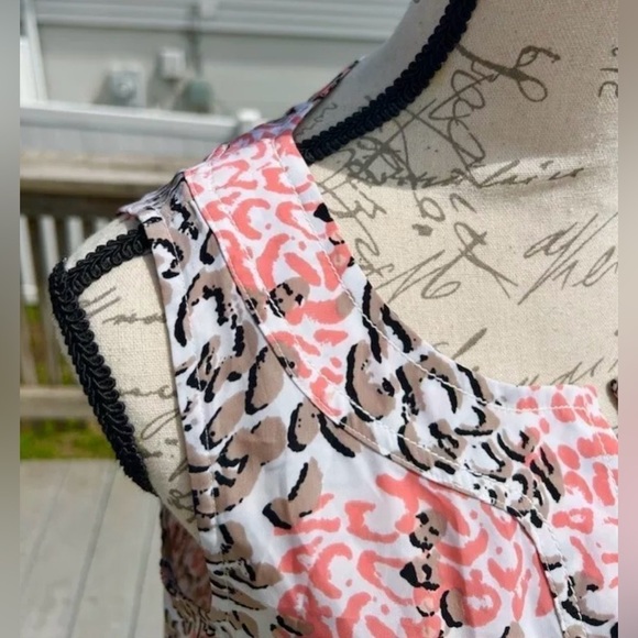 Dana Buchman Peach Blush Split Front Tunic Sleeveless Tank Top Blouse Si…​​​ - Picture 5 of 8